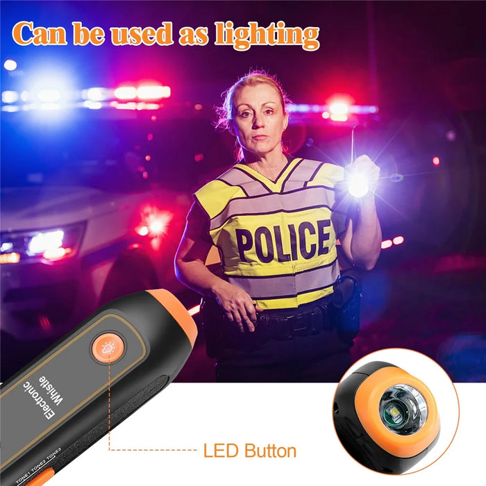 Safety Whistle Lantern Referees Electronic Whistle SOS Light Flashlight Emergency Camping Lamp Instructors Whistle - Orange - 5