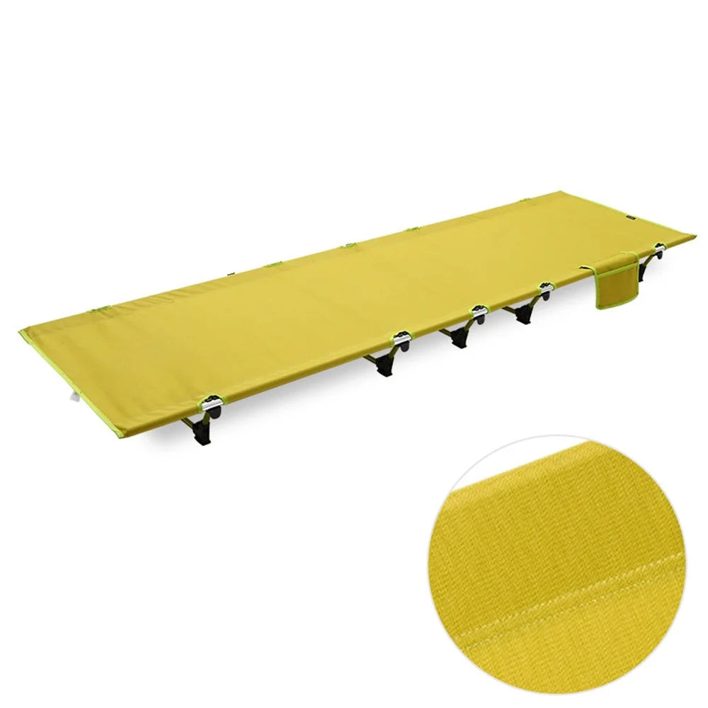 Camping Cot for Outdoor Backpacking Hiking Travel Tent Ultralight Folding Sleeping Bed - Grass Green / Green - 1