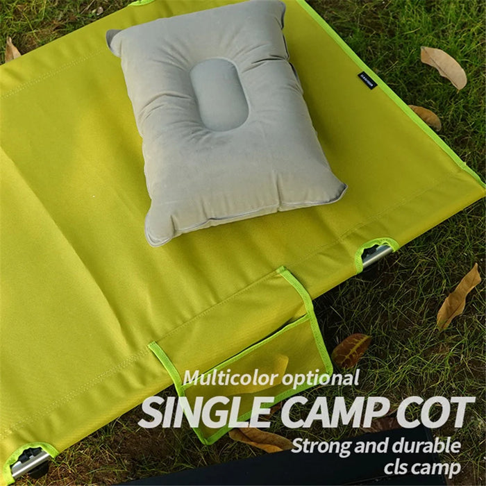 Camping Cot for Outdoor Backpacking Hiking Travel Tent Ultralight Folding Sleeping Bed - Grass Green / Green - 2