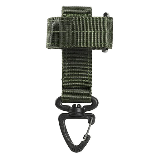 Multifunctional Gloves Storage Buckle Outdoor Tactical Climbing Rope Storage Hook Key Holder Adjustable Rope Hanging Buckles - Army Green - 1