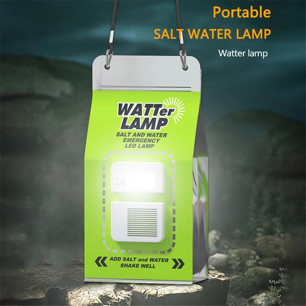 Outdoor Salt Water Lamp LED Emergency Camping Light for Camping Night Fishing Portable Energy - 5