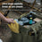 Outdoor Camping Travel Tools Storage Large Capacity Bag Folding Firewood Handbag Picnic Barbecue Cutlery Organizer - Khaki - 5