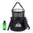 CLS 4Pcs Outdoor Drain Basket Set with Side Mesh Bag + 220ml Bottle Portable Folding Bucket - 1
