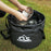 CLS 4Pcs Outdoor Drain Basket Set with Side Mesh Bag + 220ml Bottle Portable Folding Bucket - 4