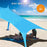 Beach Tent Canopy Anti-UV Sun Shelter Fishing Camping Sun Shade, 2x6-Sectionn Rod, 210x170x200cm - Lake Blue - 4
