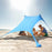 Beach Tent Canopy Sun Shelter Anti-UV Sun Shade Tents for Fishing Backyard Camping, 4x6-Sectionn Rod, 210x170x200cm - Lake Blue - 5