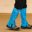 AOTU 1Pair Outdoor Oxford Cloth Waterproof Gaiters Leg Cover Boots Shoe Covers for Hiking Camping Climbing Skiing - Blue - 2
