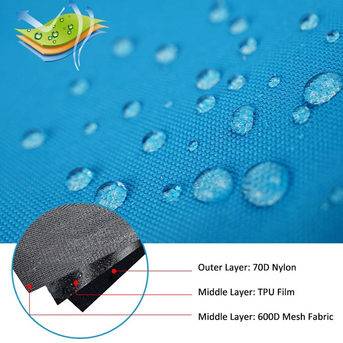AOTU 1Pair Outdoor Oxford Cloth Waterproof Gaiters Leg Cover Boots Shoe Covers for Hiking Camping Climbing Skiing - Blue - 4
