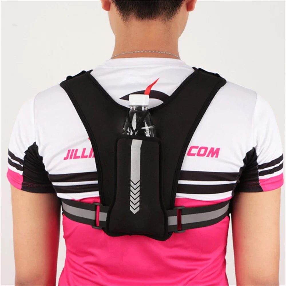 Lightweight Reflective Vest Pouch Outdoor Sports Cell Phone Chest Bag for Running (Standard Version) - 2