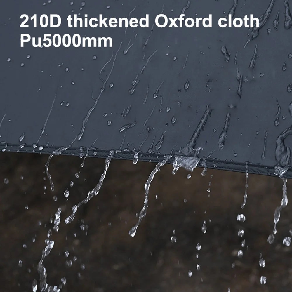 SHINETRIP Outdoor Camping Picnic Tarp 210D Black Coated Oxford Cloth Canopy Anti-UV Rainproof Awning - Gold - 4