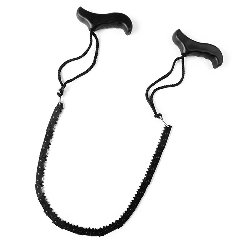 AOTU Outdoor Camping Hiking Ferromanganese Chain Saw Pocket Wire Saw Survival Tool - 2
