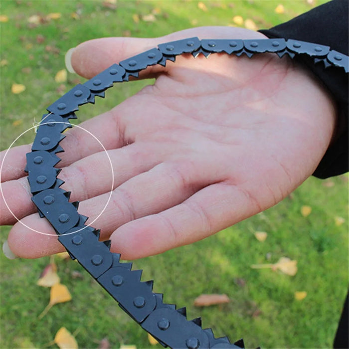 AOTU Outdoor Camping Hiking Ferromanganese Chain Saw Pocket Wire Saw Survival Tool - 7