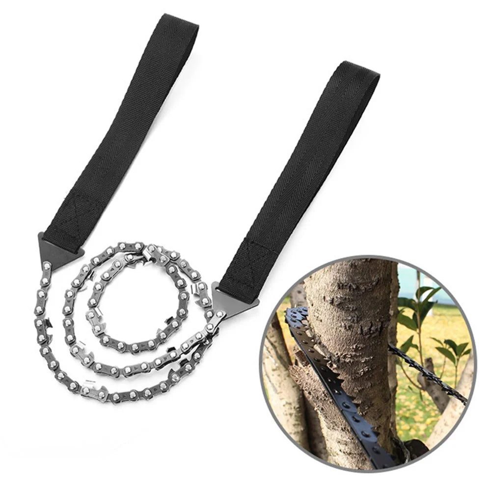 AOTU Portable Outdoor Manganese Steel Chain Saw Camping Hiking 11-Teeth Wire Saw Survival Tool - 5