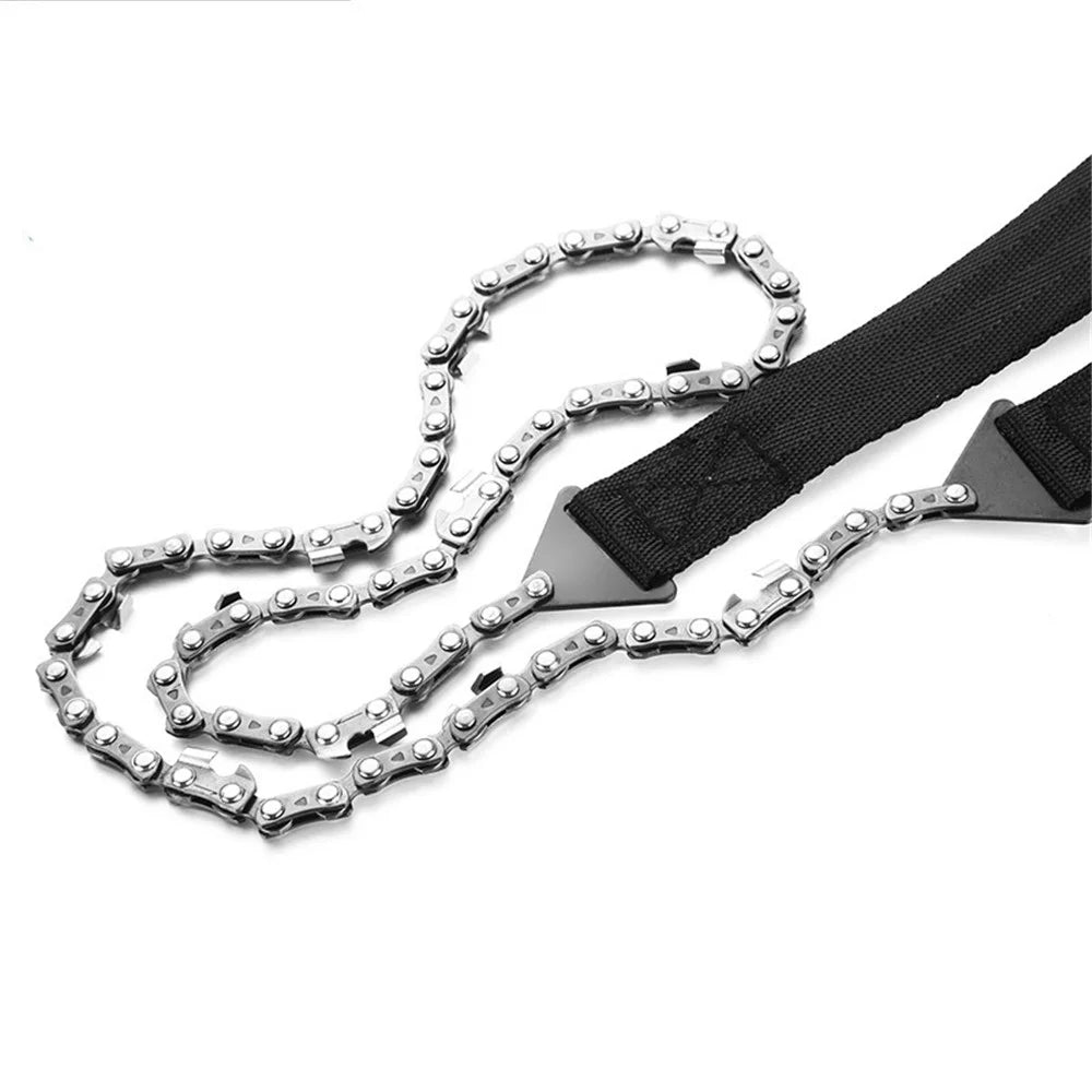AOTU Portable Outdoor Manganese Steel Chain Saw Camping Hiking 11-Teeth Wire Saw Survival Tool - 6