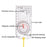 Outdoor Transparent Compass Map Scale Multifunction Acrylic Compass with Strap for Hiking, Camping, Trekking - 2