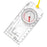 Outdoor Transparent Compass Map Scale Multifunction Acrylic Compass with Strap for Hiking, Camping, Trekking - 5