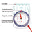 DC47-3 Outdoor Acrylic Compass Map Scale for Hiking, Camping, Trekking Multifunctional Compass with Strap - 4