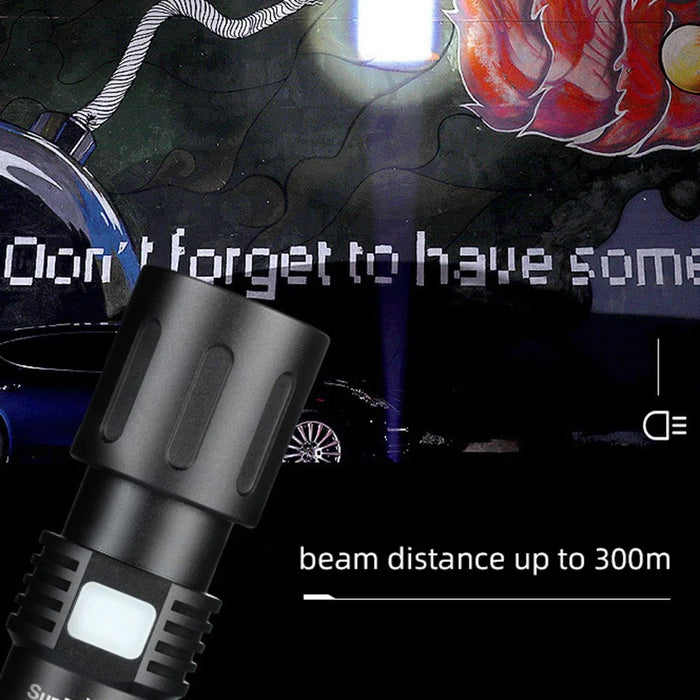 SUPERFIRE X60-T 36W High Brightness Flashlight Zoomable Focus Portable Flashlight with 5200mAh Battery - 3