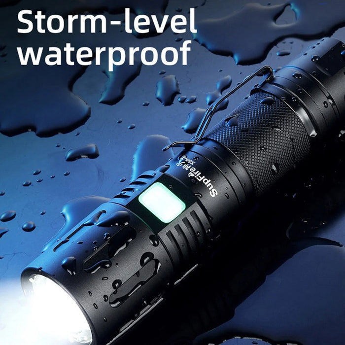 SUPERFIRE X60-T 36W High Brightness Flashlight Zoomable Focus Portable Flashlight with 5200mAh Battery - 6