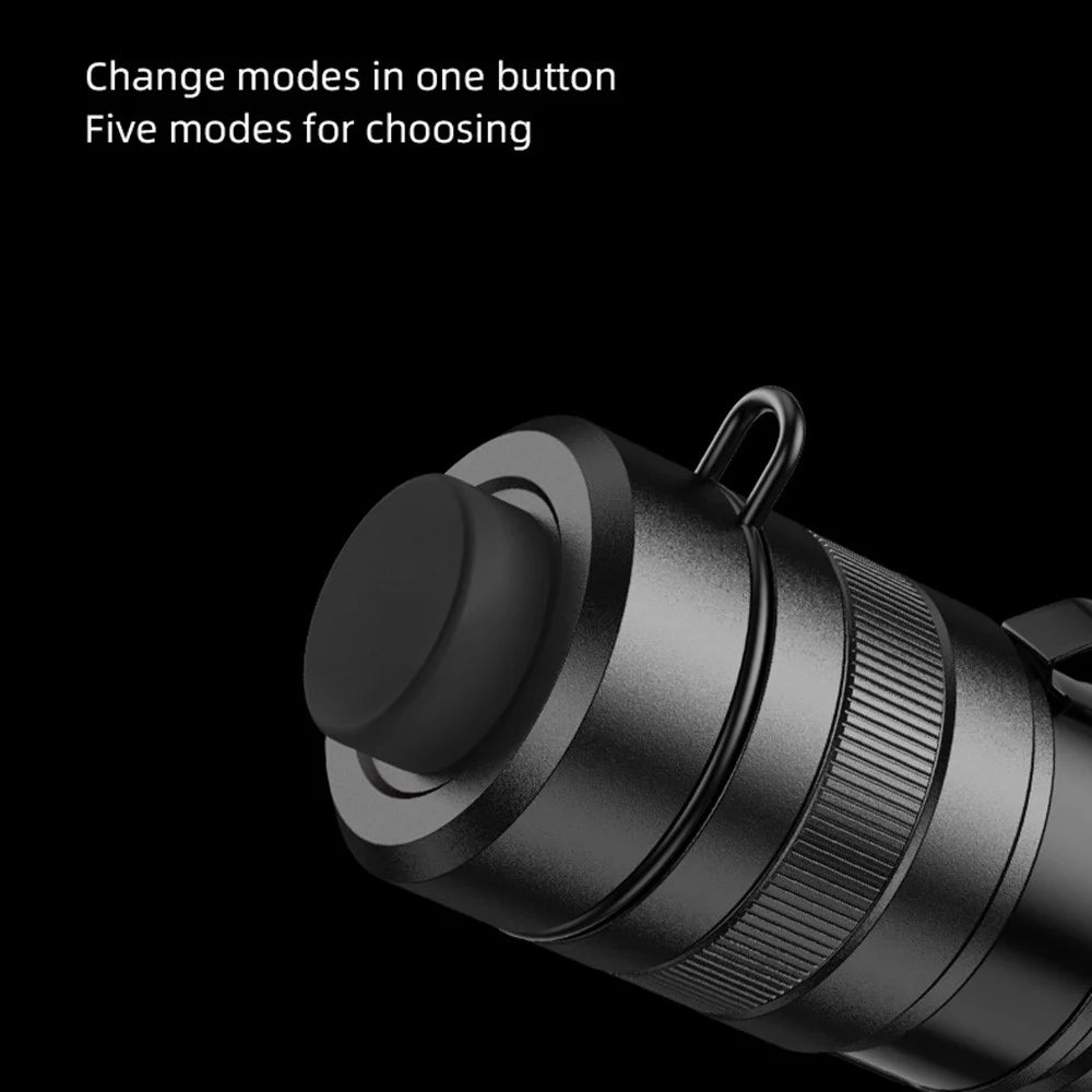 SUPERFIRE F5 Zoomable Flashlight Waterproof Portable Night Light with Waist Clip, Direct Charging Model - 4