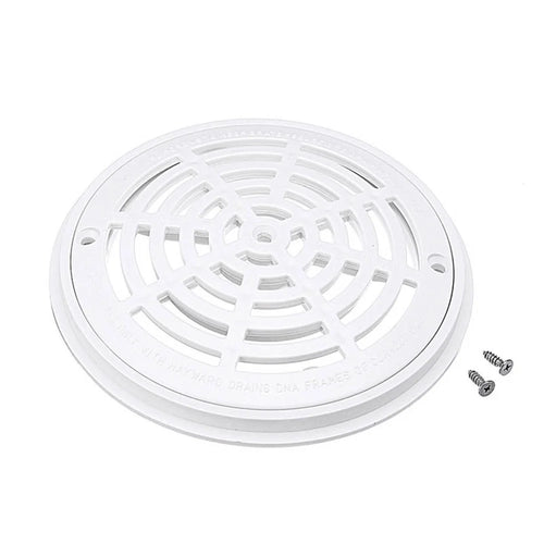 SP-1030 8-Inch Diameter Main Drain Cover ABS Plastic Swimming Pool Replacement Drain Lid with Screws - 1