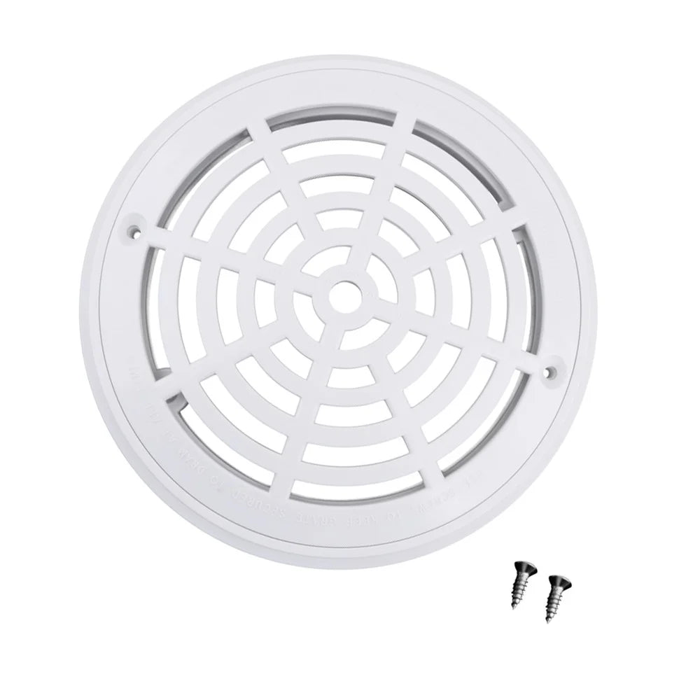 SP-1030 8-Inch Diameter Main Drain Cover ABS Plastic Swimming Pool Replacement Drain Lid with Screws - 2