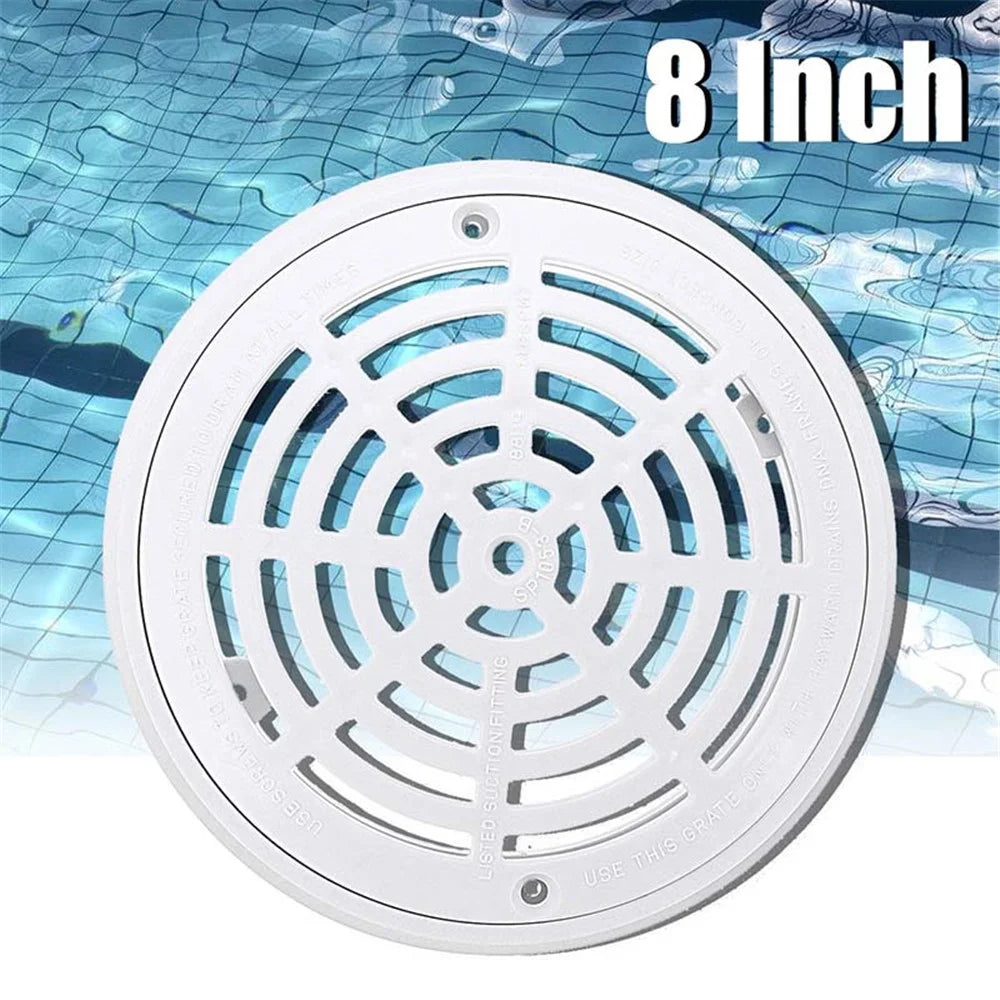 SP-1030 8-Inch Diameter Main Drain Cover ABS Plastic Swimming Pool Replacement Drain Lid with Screws - 3