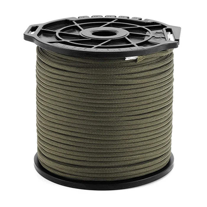HALIN 100m Outdoor Multifunctional Spool 9 Core Umbrella Rope 4mm Thick Tent Wind Rope - Army Green - 1