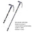 REBORNSUN RBQY0623 Backpacking Carbon Fiber Trekking Pole Camping 3-Section 51-100CM Outdoor Walking Stick - Black - 2