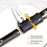 REBORNSUN RBQY0623 Backpacking Carbon Fiber Trekking Pole Camping 3-Section 51-100CM Outdoor Walking Stick - Black - 3