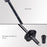 REBORNSUN RBQY0623 Backpacking Carbon Fiber Trekking Pole Camping 3-Section 51-100CM Outdoor Walking Stick - Black - 5