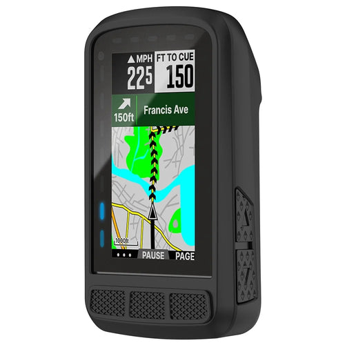 For Wahoo Elemnt Roam2 (WFCC6) Bike Computer Protective Cover Silicone Anti-drop Case - Black - 1