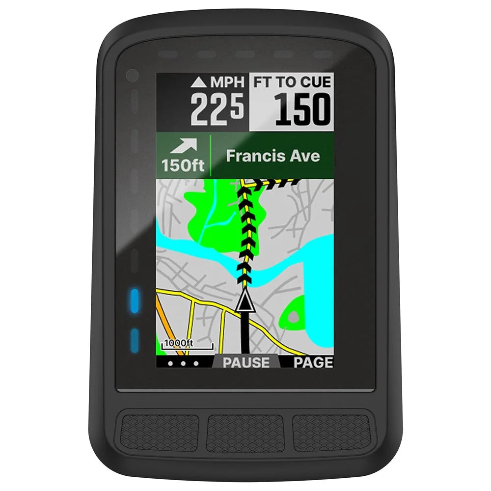 For Wahoo Elemnt Roam2 (WFCC6) Bike Computer Protective Cover Silicone Anti-drop Case - Black - 2
