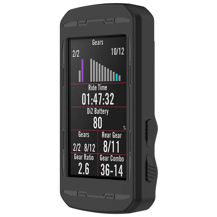 Silicone Case For Bryton Rider750 , Cycling Computer Cover Dustproof Protection Sleeve - Black - 1