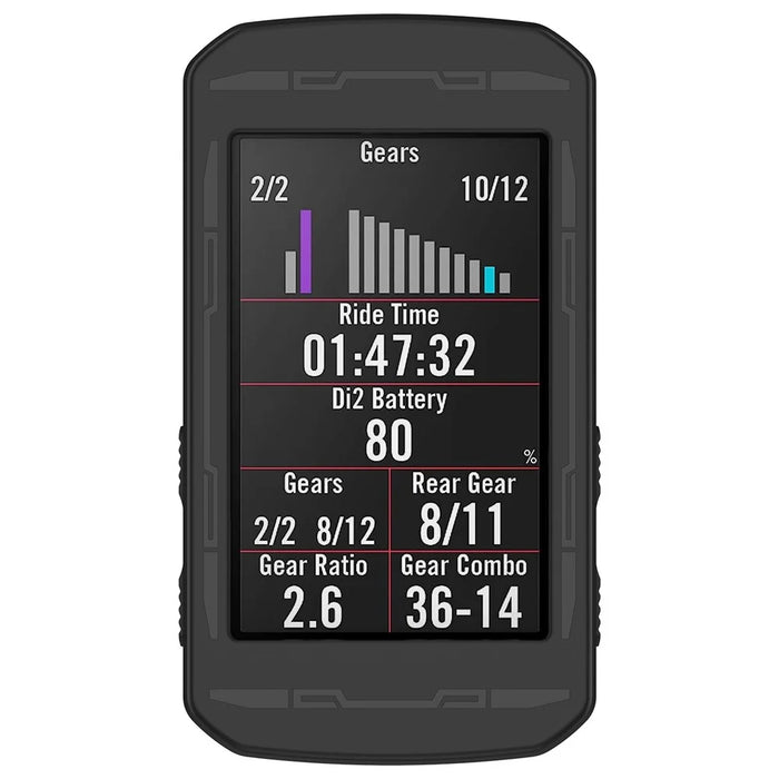 Silicone Case For Bryton Rider750 , Cycling Computer Cover Dustproof Protection Sleeve - Black - 2