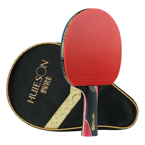 HUIESON HS-WX 1PC 5-Star Ping Pong Paddle Table Tennis Bat Table Tennis Racket for Training - Handshake Grip - 1
