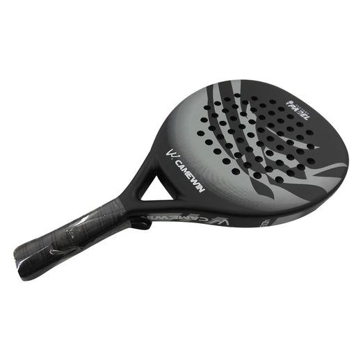 CAMEWIN 4013 Beach Tennis Racket Carbon Fiber+Fiberglass+Soft EVA Tennis Paddle Racquet - Grey - 1