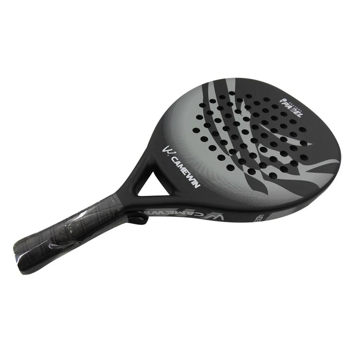 CAMEWIN 4013 Beach Tennis Racket Carbon Fiber+Fiberglass+Soft EVA Tennis Paddle Racquet - Grey - 1