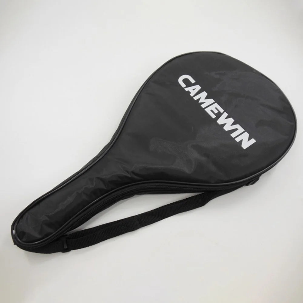 CAMEWIN 4013 Beach Tennis Racket Carbon Fiber+Fiberglass+Soft EVA Tennis Paddle Racquet - Grey - 5