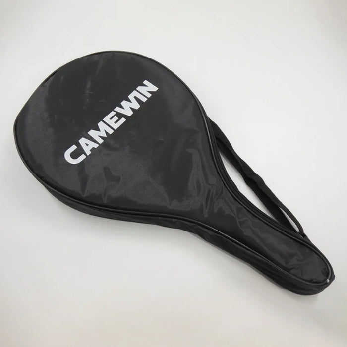 CAMEWIN 4013 Beach Tennis Racket Carbon Fiber+Fiberglass+Soft EVA Tennis Paddle Racquet - Grey - 6