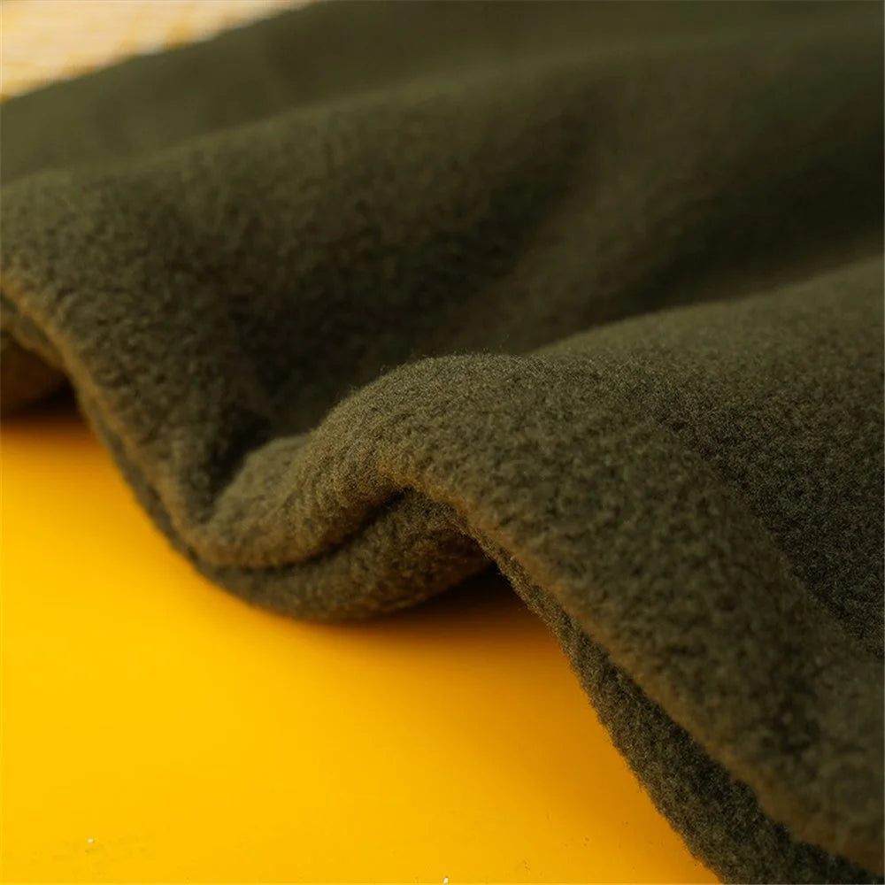 AOTU Multifunctional Winter Outdoor Cycling Skiing Face Mask Dual Layer Thermal Fleece Neck Gaiter - Army Green - 6