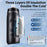 WEST BIKING YP0721047 Insulated PP+Silicone Squeeze Water Bottle Cycling Drinking Cup (BPA-free, No FDA Certified) - Blue - 7
