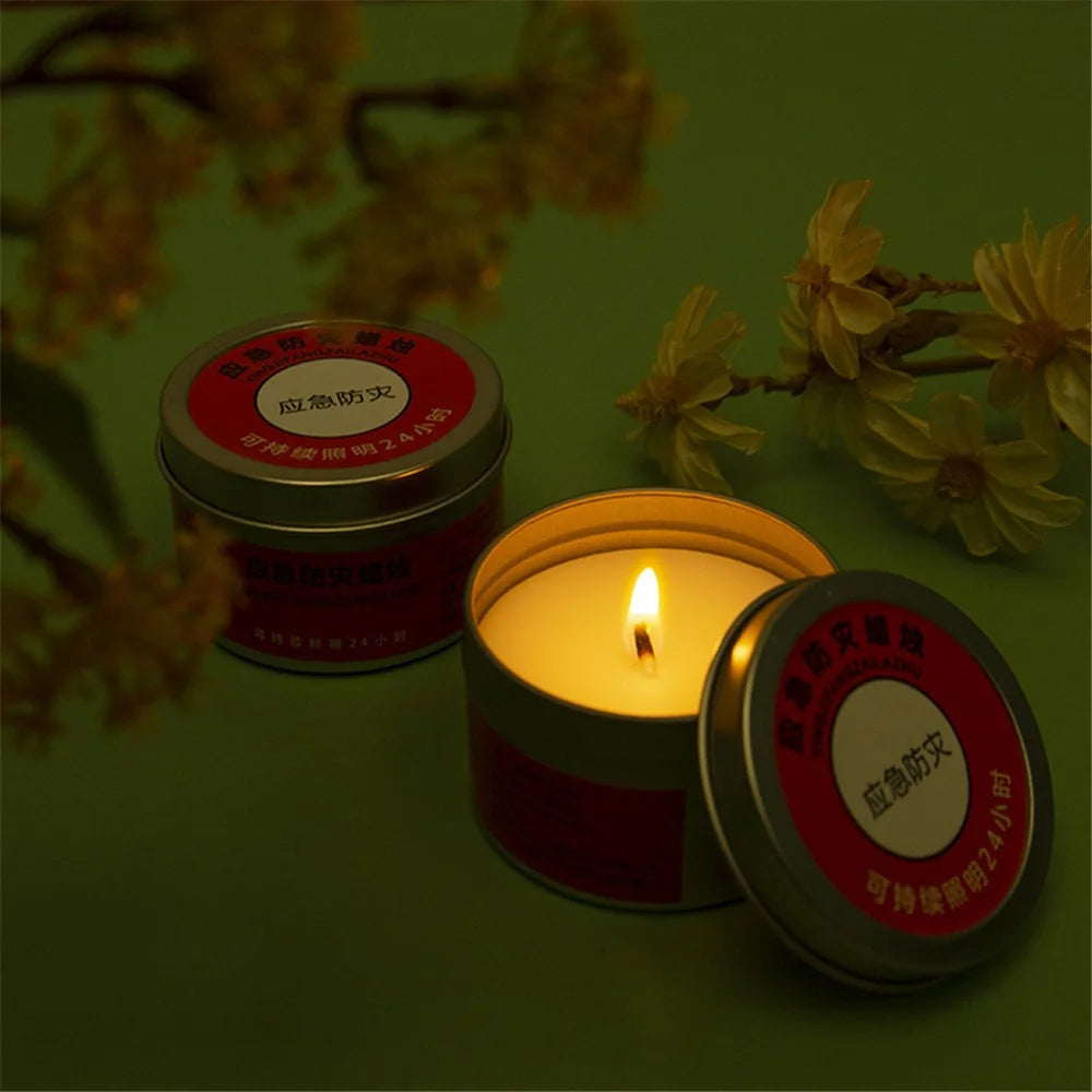 HALIN Outdoor Camping Emergency Candle 24 Hours Burning Portable Survival Candle - 4