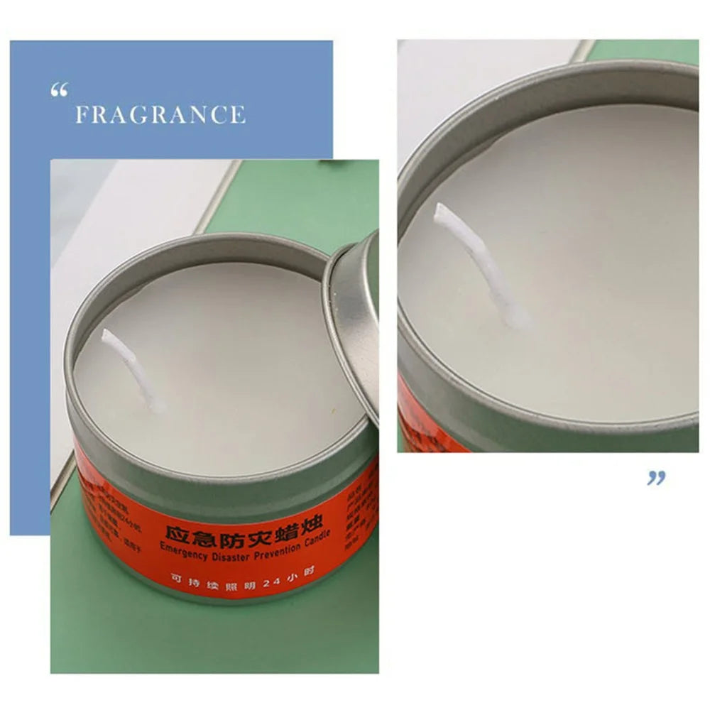 HALIN Outdoor Camping Emergency Candle 24 Hours Burning Portable Survival Candle - 6
