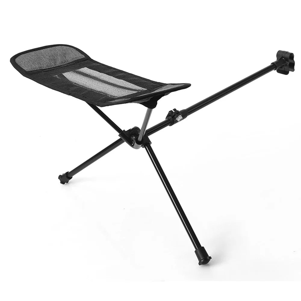 HALIN Camping Chair Foot Rest 600D Cationic + Aluminum Alloy Footrest Leg Rest Fits 18-30mm Diameter Rod - 1