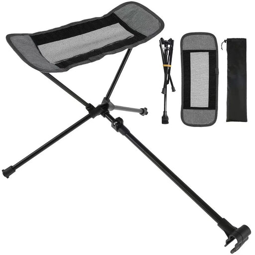 HALIN Camping Chair Foot Rest 600D Cationic + Aluminum Alloy Footrest Leg Rest Fits 18-30mm Diameter Rod - 2
