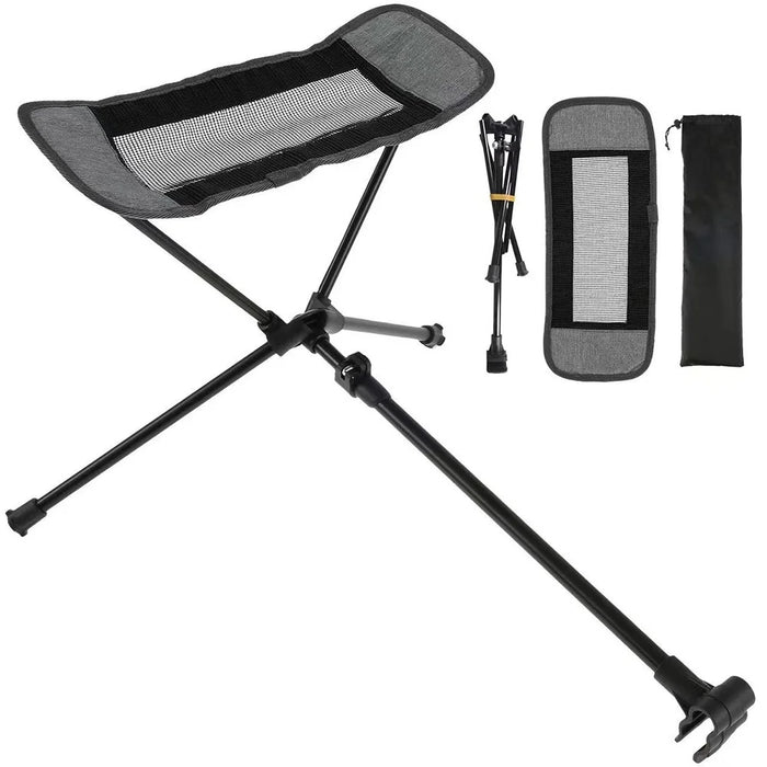 HALIN Camping Chair Foot Rest 600D Cationic + Aluminum Alloy Footrest Leg Rest Fits 18-30mm Diameter Rod - 2