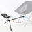 HALIN Camping Chair Foot Rest 600D Cationic + Aluminum Alloy Footrest Leg Rest Fits 18-30mm Diameter Rod - 3