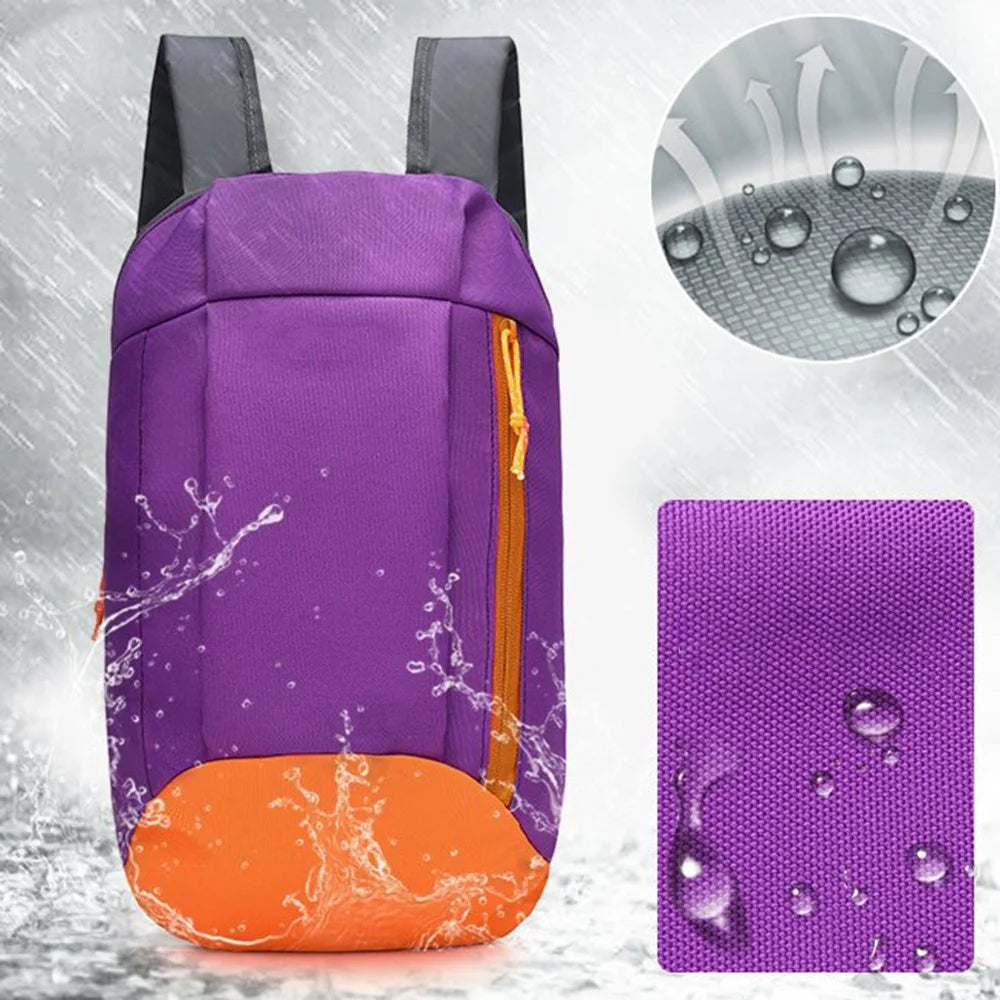 HALIN Outdoor Camping Climbing Rucksack Waterproof Nylon Travel Backpack - Purple - 3