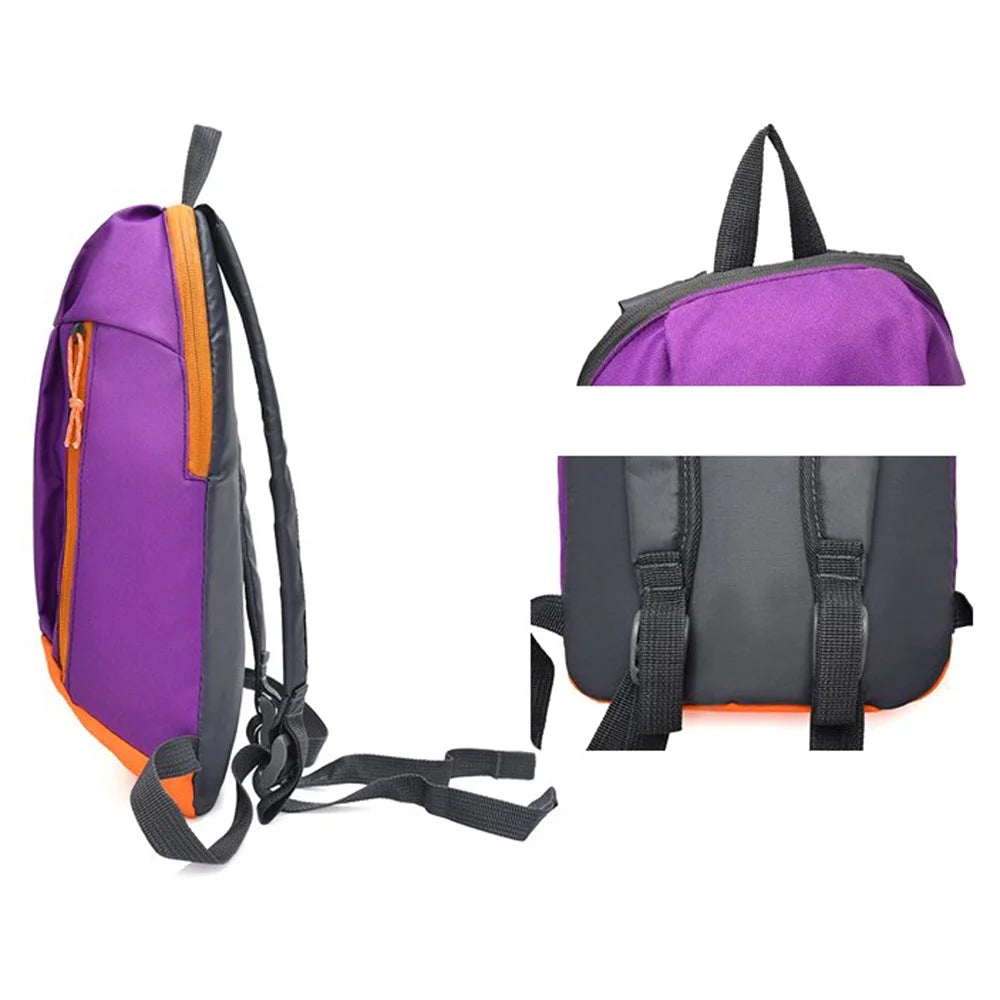 HALIN Outdoor Camping Climbing Rucksack Waterproof Nylon Travel Backpack - Purple - 5